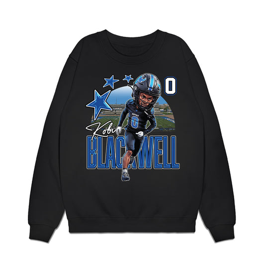 Buffalo - NCAA Football : Kobi Blackwell - Caricature Premium Crewneck Sweatshirt-0