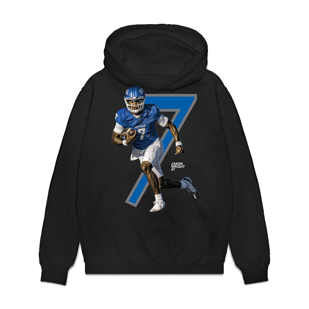 Buffalo - NCAA Football : Jason Wright - Breakthrough Series Premium Hooded Sweatshirt-0