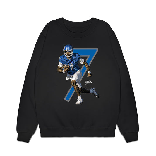 Buffalo - NCAA Football : Jason Wright - Breakthrough Series Premium Crewneck Sweatshirt-0
