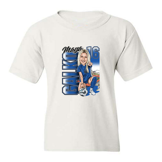 Buffalo - NCAA Womens Soccer : Maya Galko - Caricature Youth T-Shirt-0