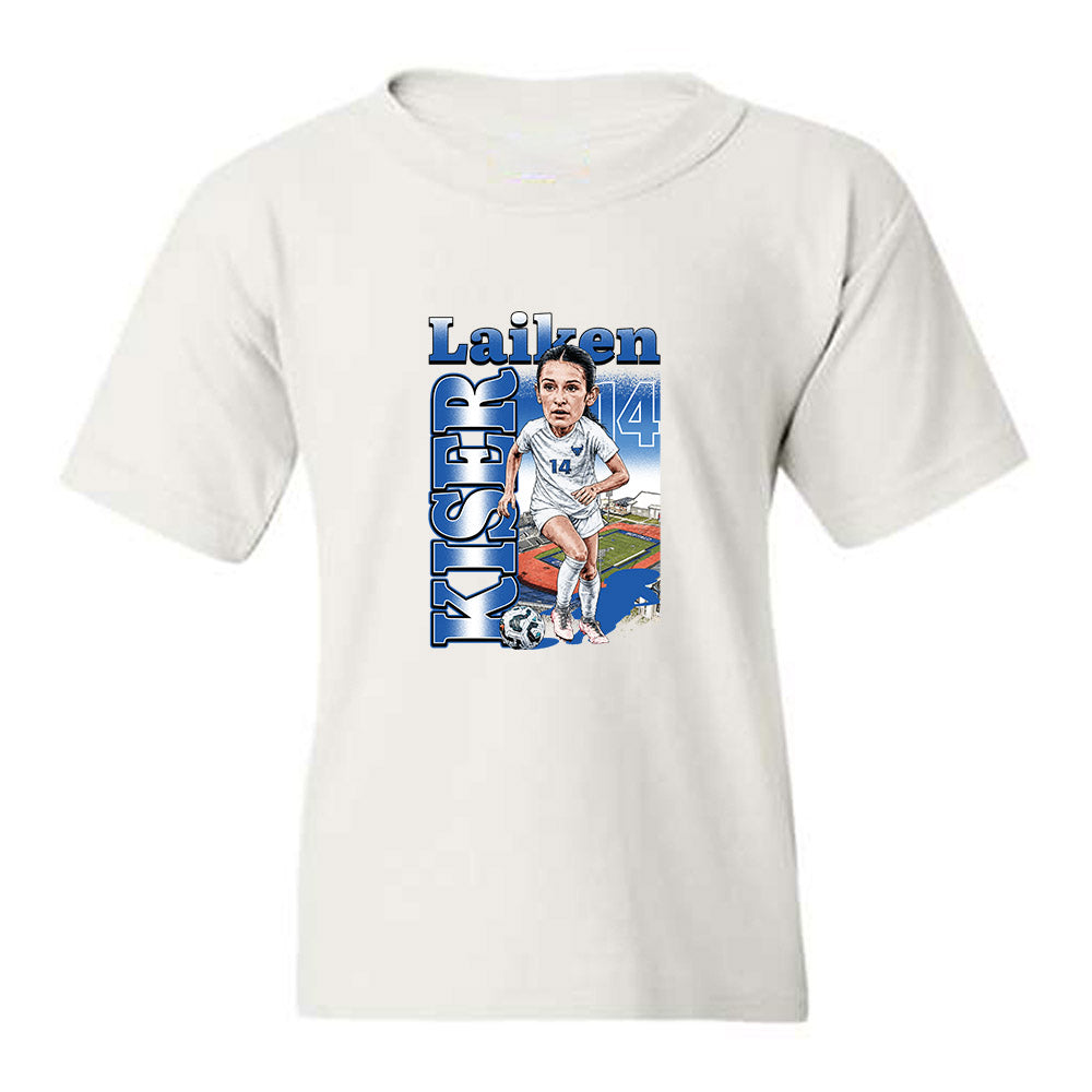 Buffalo - NCAA Womens Soccer : Laiken Kiser - Caricature Youth T-Shirt-0