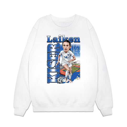Buffalo - NCAA Womens Soccer : Laiken Kiser - Caricature Premium Crewneck Sweatshirt-0