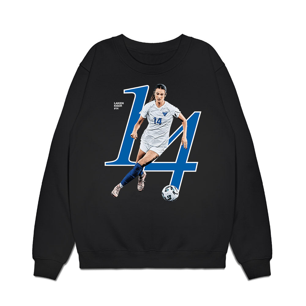 Buffalo - NCAA Womens Soccer : Laiken Kiser - Graphic Premium Crewneck Sweatshirt-0