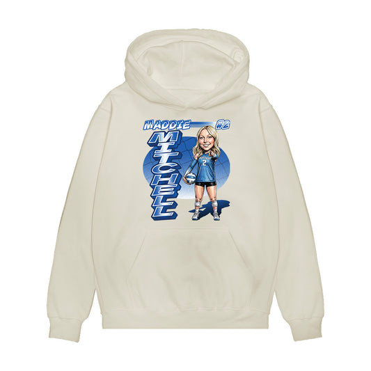 Buffalo - NCAA Womens Volleyball : Madilynn Mitchell - Caricature Premium Hooded Sweatshirt-0