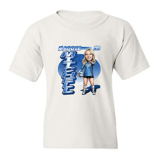Buffalo - NCAA Womens Volleyball : Madilynn Mitchell - Caricature Youth T-Shirt-0