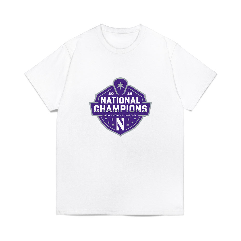 Northwestern - NCAA Womens Lacrosse : National Champions 2026 Roster Comfort Colors T-Shirt-0
