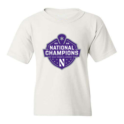 Northwestern - NCAA Womens Lacrosse : National Champions 2026 Roster Youth T-Shirt-0