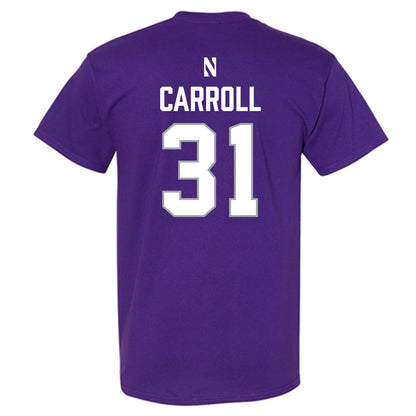 Northwestern - NCAA Women's Lacrosse : Mary Carroll - National Champions Shersey T-Shirt-1