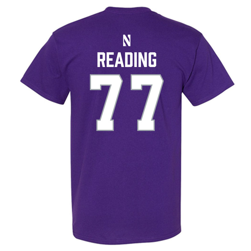 Northwestern - NCAA Women's Lacrosse : Talia Reading - National Champions Shersey T-Shirt-1