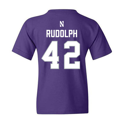 Northwestern - NCAA Women's Lacrosse : Hannah Rudolph - National Champions Shersey Youth T-Shirt-1