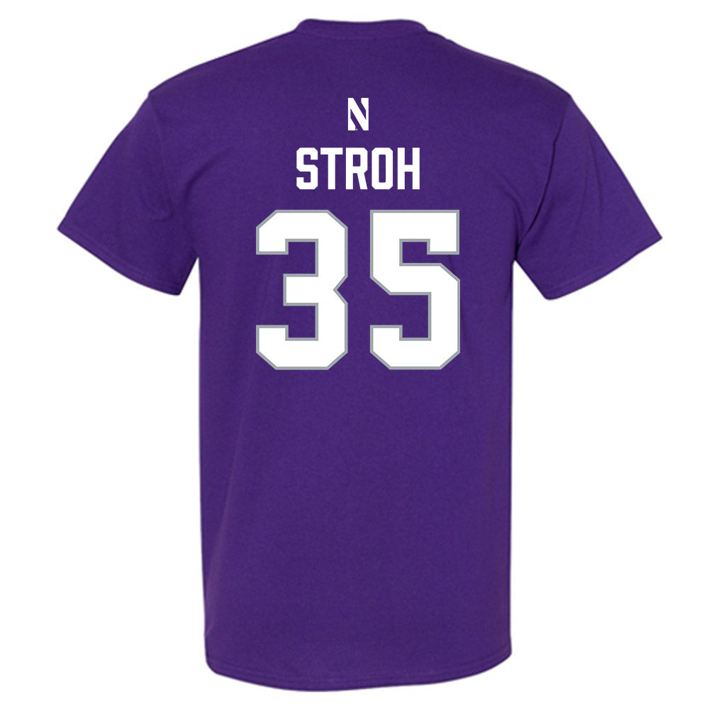 Northwestern - NCAA Women's Lacrosse : Brooke Stroh - National Champions Shersey T-Shirt-1