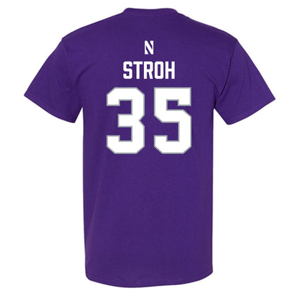 Northwestern - NCAA Women's Lacrosse : Brooke Stroh - National Champions Shersey T-Shirt-1