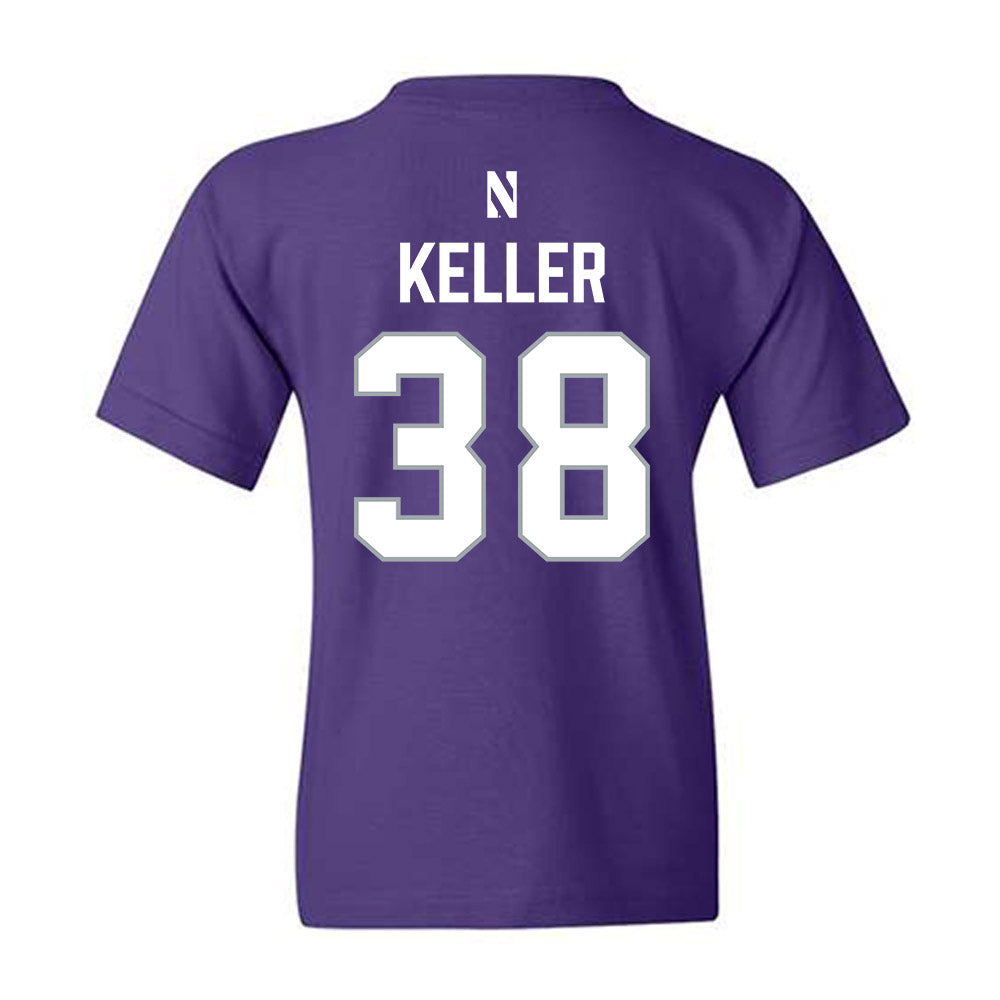 Northwestern - NCAA Women's Lacrosse : Kate Keller - National Champions Shersey Youth T-Shirt-1
