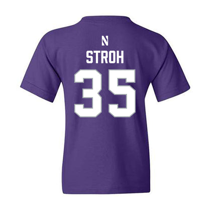 Northwestern - NCAA Women's Lacrosse : Brooke Stroh - National Champions Shersey Youth T-Shirt-1
