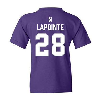 Northwestern - NCAA Women's Lacrosse : Taylor Lapointe - National Champions Shersey Youth T-Shirt-1