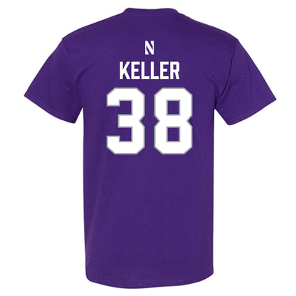 Northwestern - NCAA Women's Lacrosse : Kate Keller - National Champions Shersey T-Shirt-1