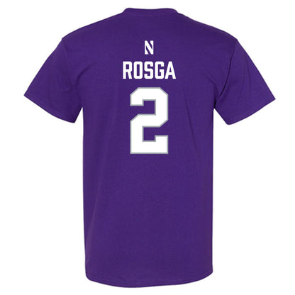 Northwestern - NCAA Women's Lacrosse : Jaylen Rosga - National Champions Shersey T-Shirt-1
