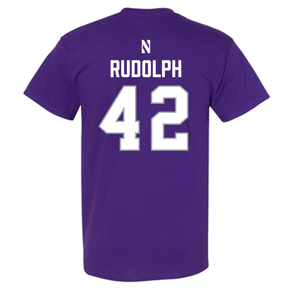 Northwestern - NCAA Women's Lacrosse : Hannah Rudolph - National Champions Shersey T-Shirt-1
