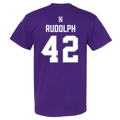 Northwestern - NCAA Women's Lacrosse : Hannah Rudolph - National Champions Shersey T-Shirt-1