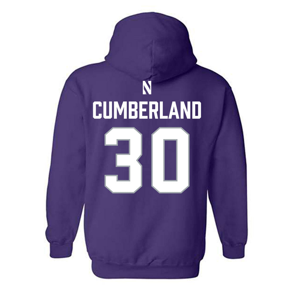 Northwestern - NCAA Women's Lacrosse : Noel Cumberland - National Champions Shersey Hooded Sweatshirt-1