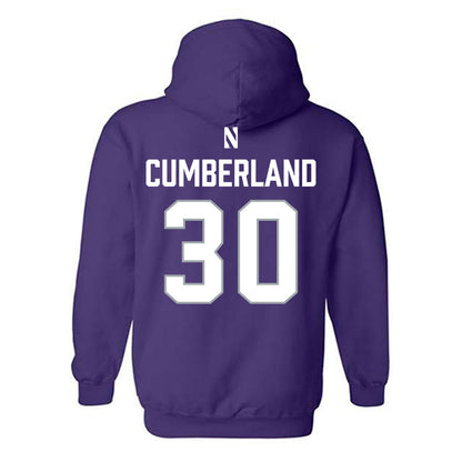Northwestern - NCAA Women's Lacrosse : Noel Cumberland - National Champions Shersey Hooded Sweatshirt-1