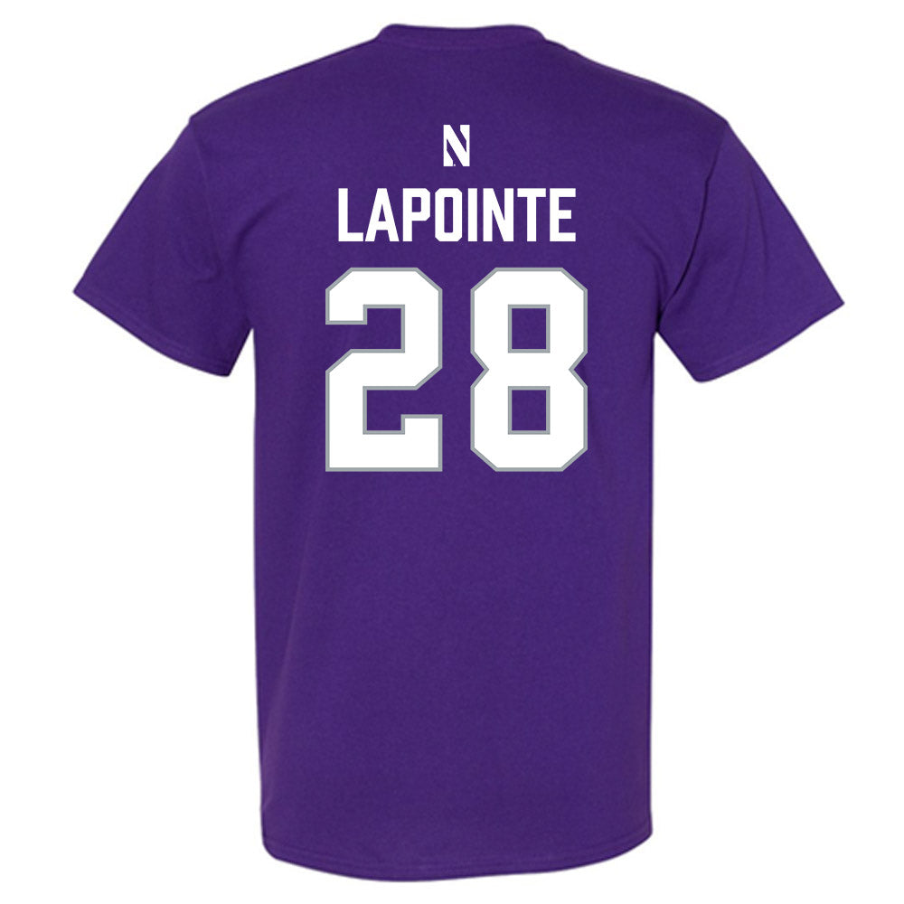 Northwestern - NCAA Women's Lacrosse : Taylor Lapointe - National Champions Shersey T-Shirt-1