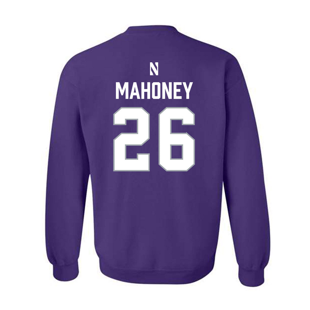 Northwestern - NCAA Women's Lacrosse : Bricin Mahoney - National Champions Shersey Crewneck Sweatshirt-1