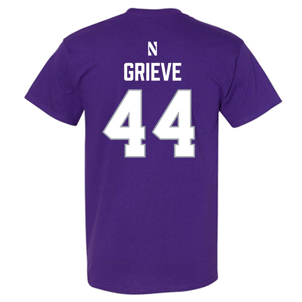 Northwestern - NCAA Women's Lacrosse : Camille Grieve - National Champions Shersey T-Shirt-1