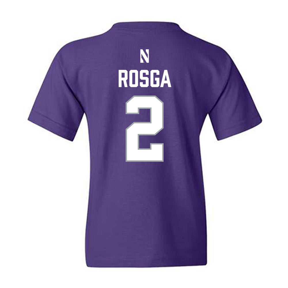 Northwestern - NCAA Women's Lacrosse : Jaylen Rosga - National Champions Shersey Youth T-Shirt-1