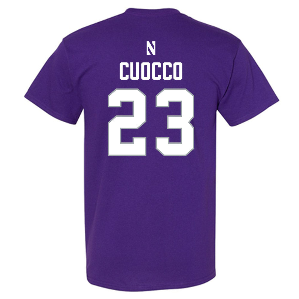 Northwestern - NCAA Women's Lacrosse : Jenika Cuocco - National Champions Shersey T-Shirt-1
