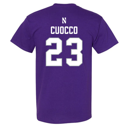 Northwestern - NCAA Women's Lacrosse : Jenika Cuocco - National Champions Shersey T-Shirt-1