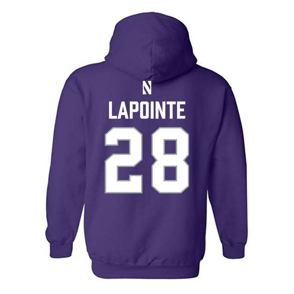 Northwestern - NCAA Women's Lacrosse : Taylor Lapointe - National Champions Shersey Hooded Sweatshirt-1
