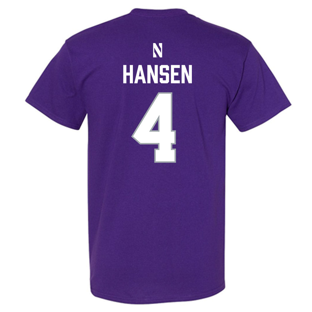 Northwestern - NCAA Women's Lacrosse : Reese Hansen - National Champions Shersey T-Shirt-1