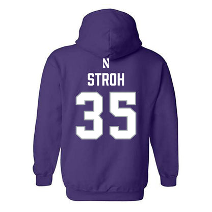Northwestern - NCAA Women's Lacrosse : Brooke Stroh - National Champions Shersey Hooded Sweatshirt-1
