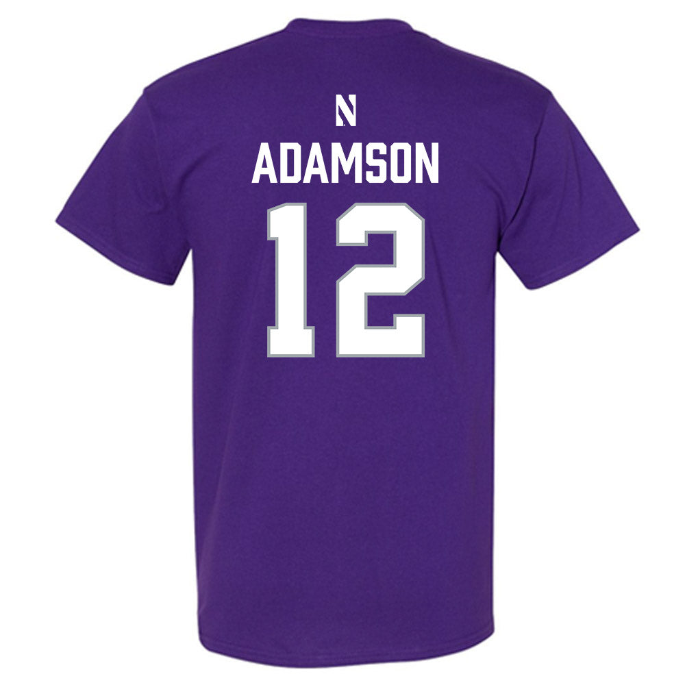 Northwestern - NCAA Women's Lacrosse : Olivia Adamson - National Champions Shersey T-Shirt-1