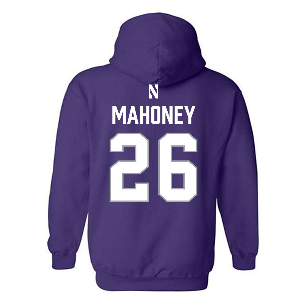 Northwestern - NCAA Women's Lacrosse : Bricin Mahoney - National Champions Shersey Hooded Sweatshirt-1