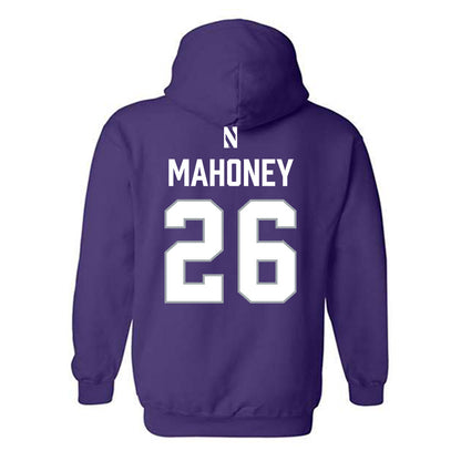 Northwestern - NCAA Women's Lacrosse : Bricin Mahoney - National Champions Shersey Hooded Sweatshirt-1