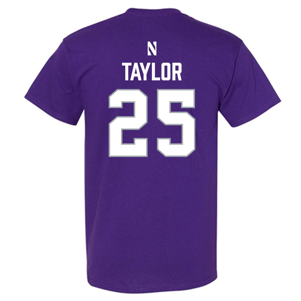Northwestern - NCAA Women's Lacrosse : Madison Taylor - National Champions Shersey T-Shirt-1
