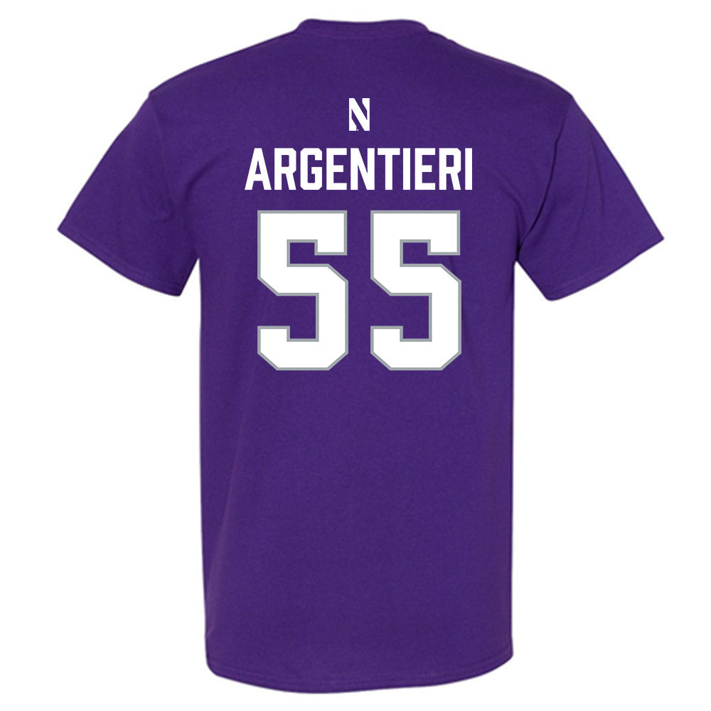 Northwestern - NCAA Women's Lacrosse : Francesca Argentieri - National Champions Shersey T-Shirt-1