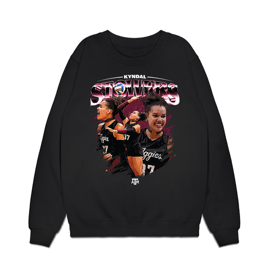 Texas A&M - NCAA Womens Volleyball : Kyndal Stowers - Collage Premium Crewneck Sweatshirt-0