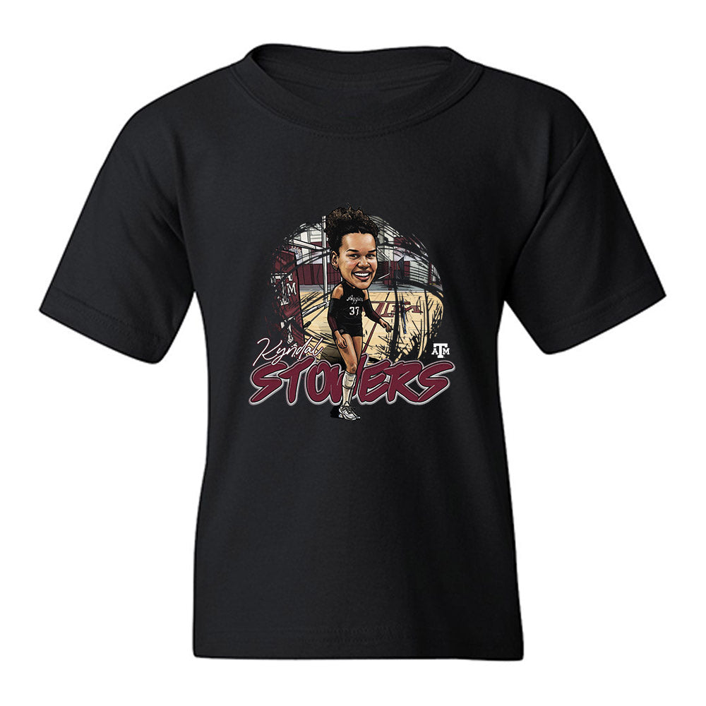 Texas A&M - NCAA Womens Volleyball : Kyndal Stowers - Graphic Youth T-Shirt-0