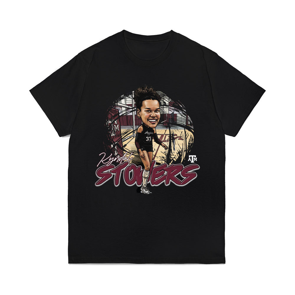 Texas A&M - NCAA Womens Volleyball : Kyndal Stowers - Graphic Comfort Colors T-Shirt-0