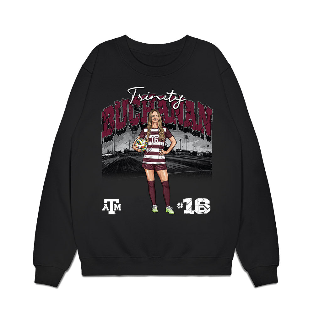 Texas A&M - NCAA Womens Soccer : Trinity Buchanan - Collage Premium Crewneck Sweatshirt-0