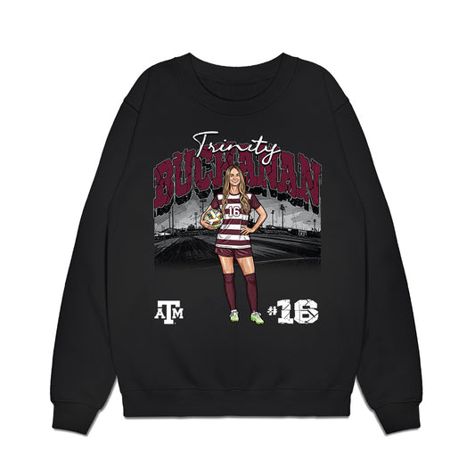 Texas A&M - NCAA Womens Soccer : Trinity Buchanan - Collage Premium Crewneck Sweatshirt-0