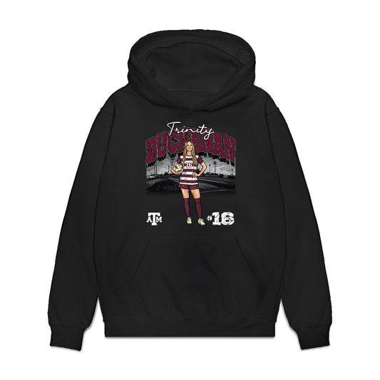 Texas A&M - NCAA Womens Soccer : Trinity Buchanan - Collage Premium Hooded Sweatshirt-0