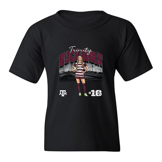 Texas A&M - NCAA Womens Soccer : Trinity Buchanan - Collage Youth T-Shirt-0