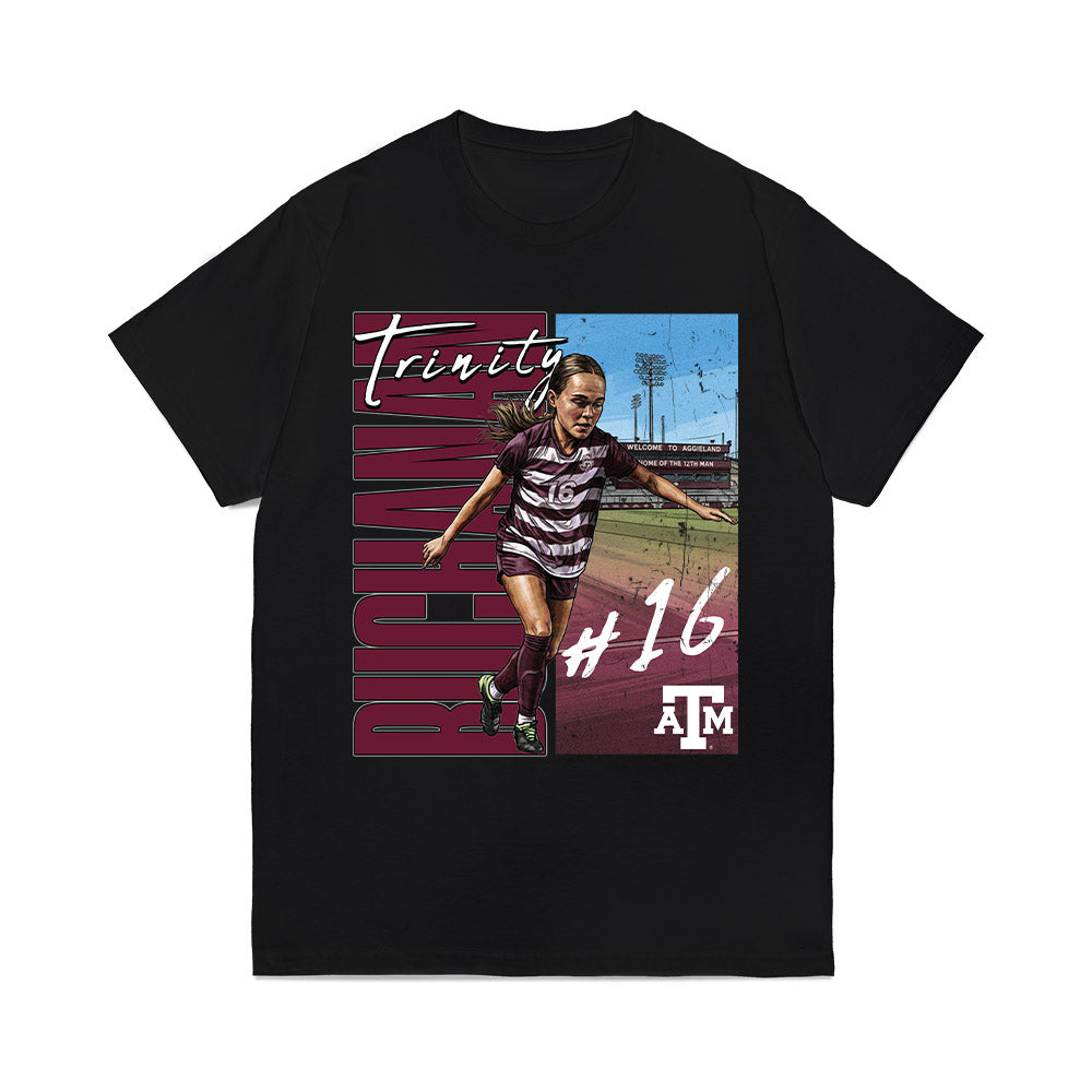 Texas A&M - NCAA Womens Soccer : Trinity Buchanan - Graphic Comfort Colors T-Shirt-0