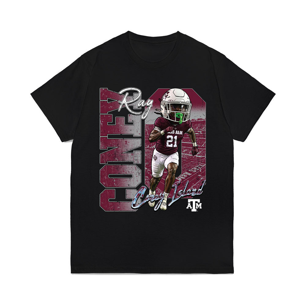 Texas A&M - NCAA Football : Ray Coney - Graphic Comfort Colors T-Shirt-0