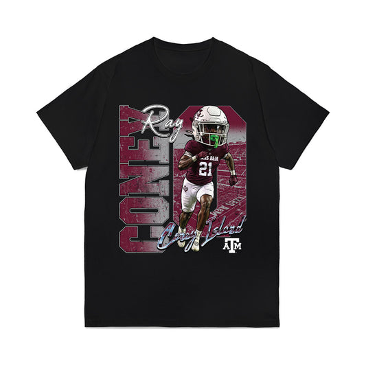 Texas A&M - NCAA Football : Ray Coney - Graphic Comfort Colors T-Shirt-0