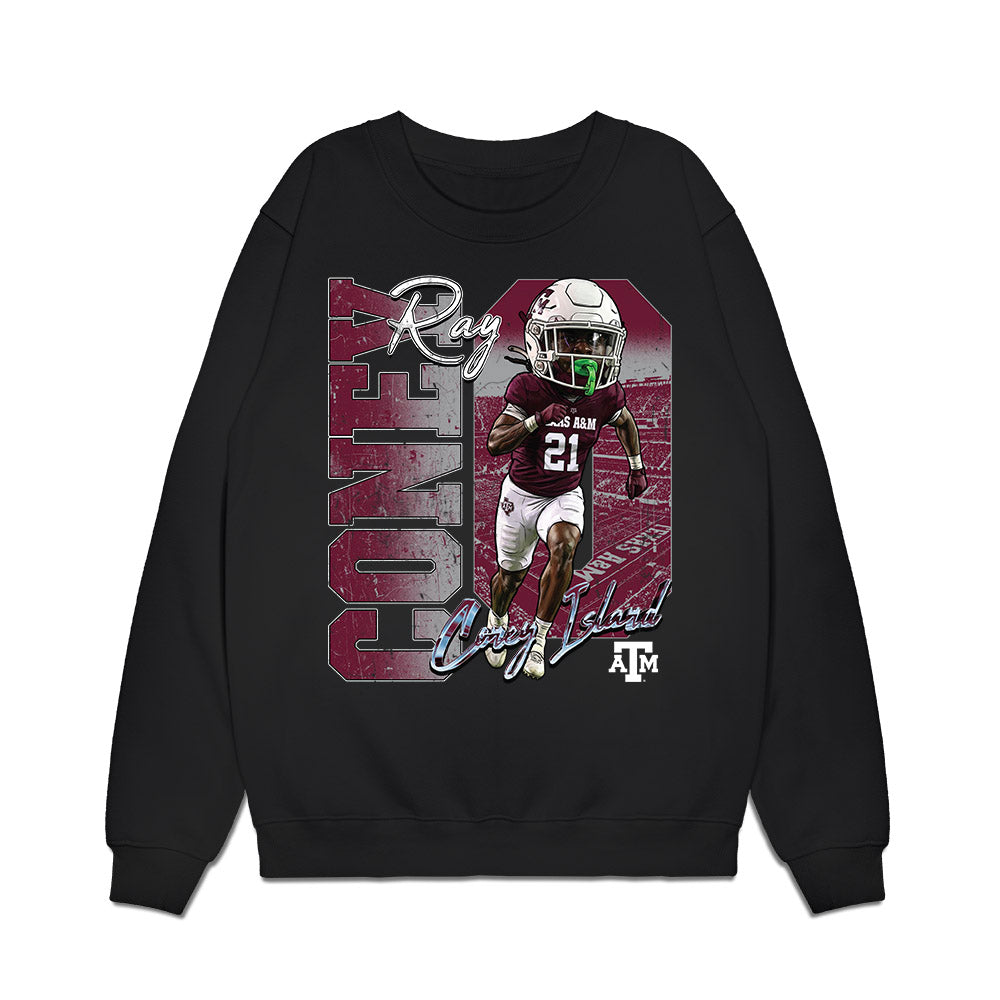 Texas A&M - NCAA Football : Ray Coney - Graphic Premium Crewneck Sweatshirt-0